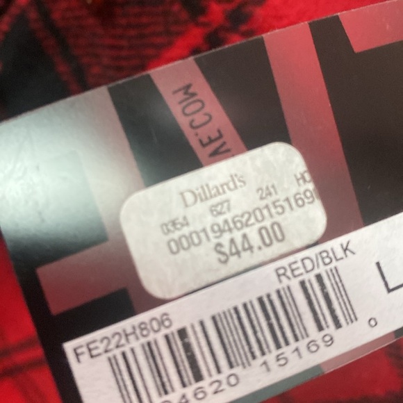 NWT HYFVE Red and Black Plaid Mini Skirt, Large - Picture 6 of 6